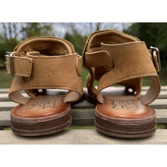 Miz Mooz Women's Fifi Brown Leather Sandals Boho Western Neutral Size 38 US 7.5 - Picture 8 of 14